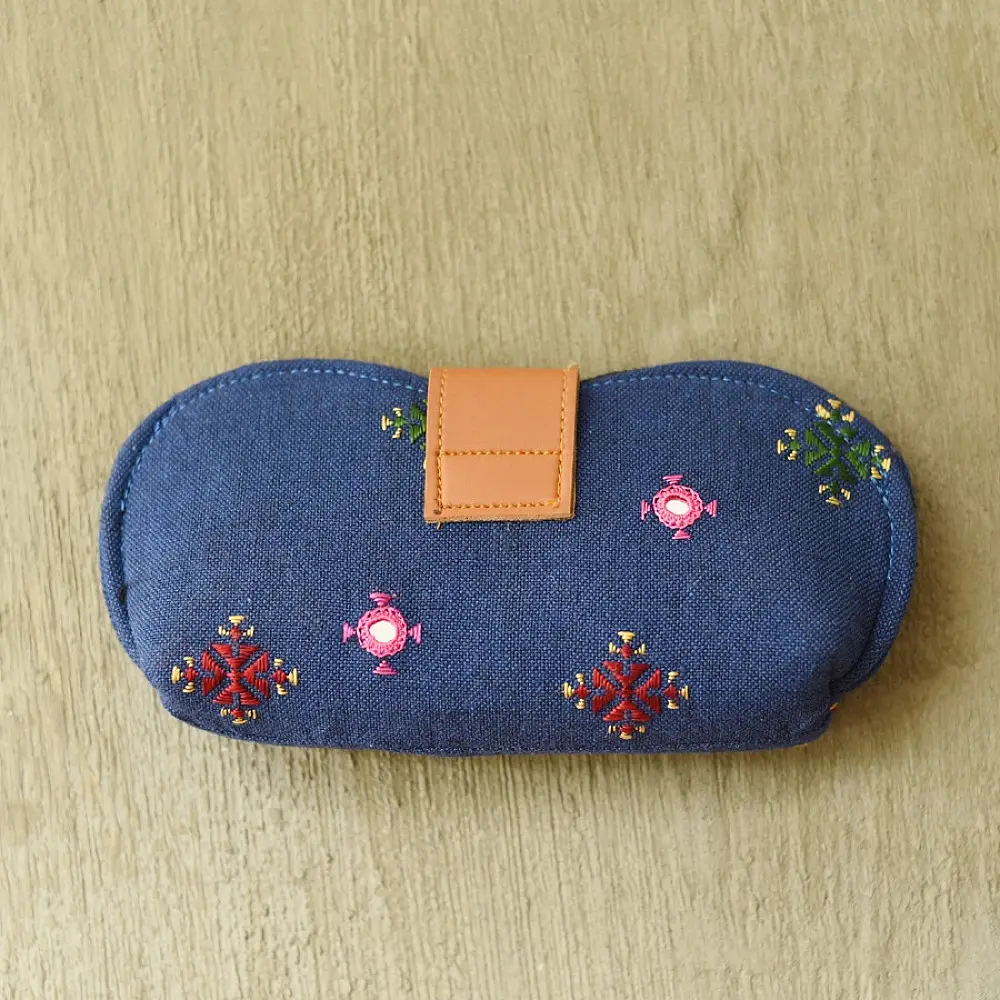 buy Blue Sunglass Case / Cotton Spectacle blue case