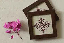 Soof | Hand Embroidered ~ Coaster (Set of Two)