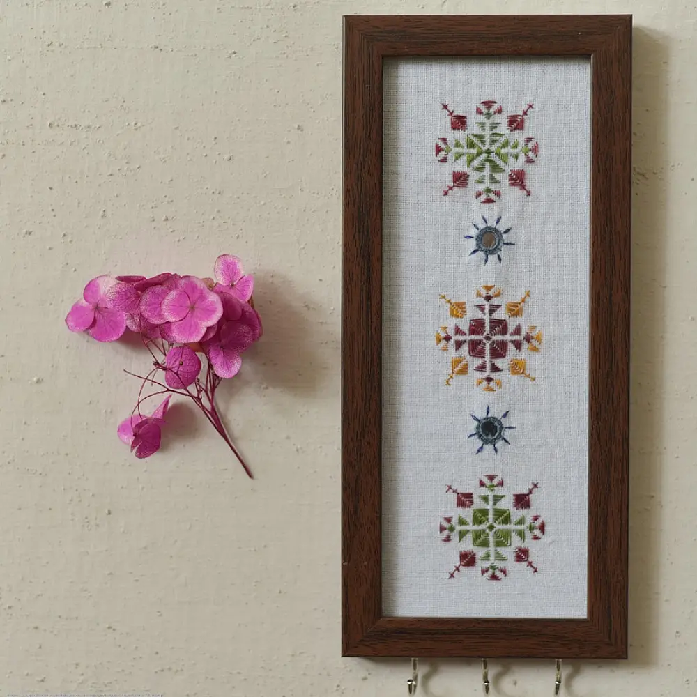 Soof | Hand Embroidered ~ Hanging Key Holder (Three Options)