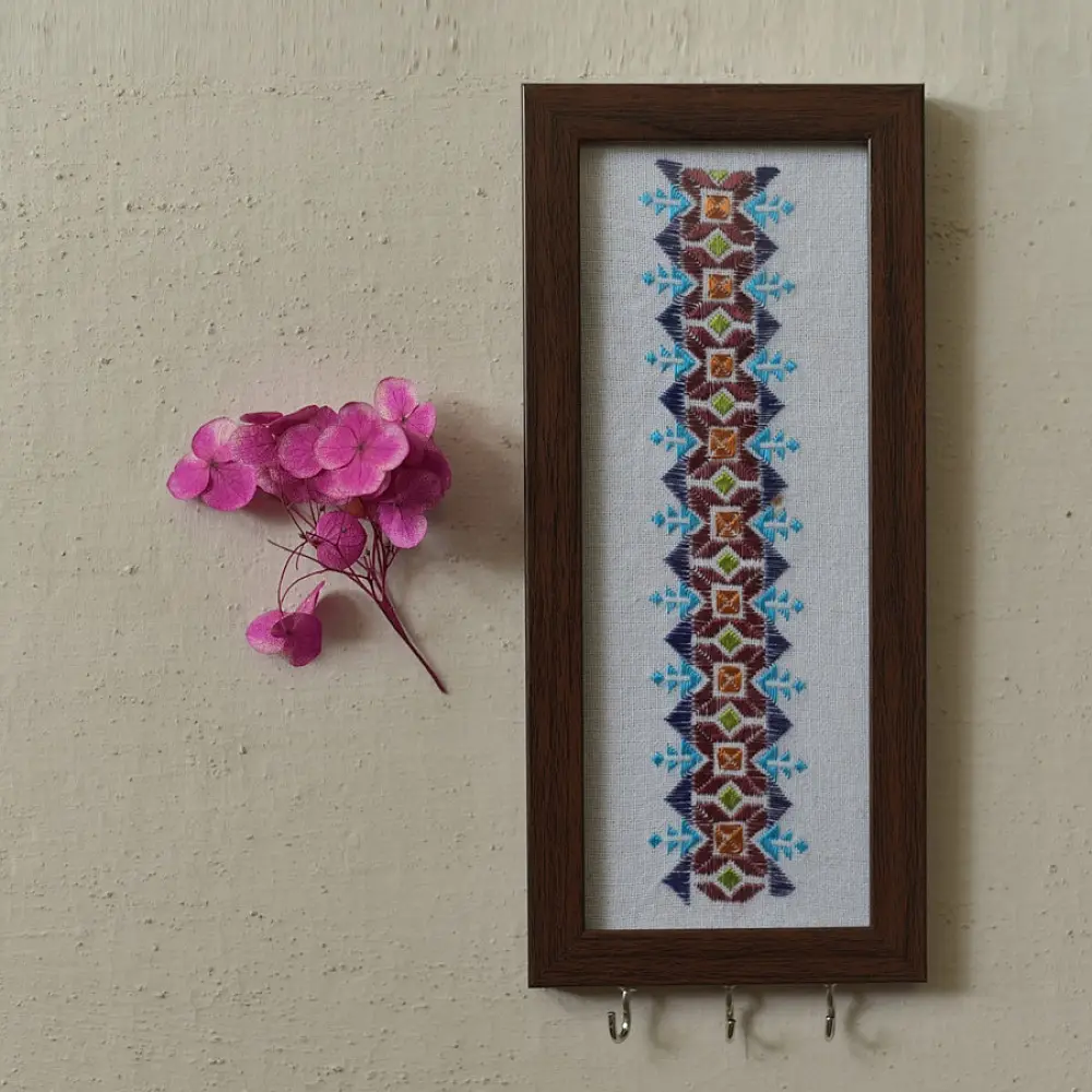Soof | Hand Embroidered ~ Hanging Key Holder (Three Options)