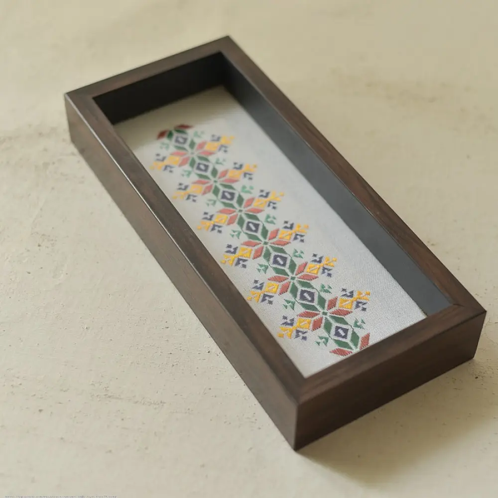 buy Soof Hand Embroidered - Serving Tray