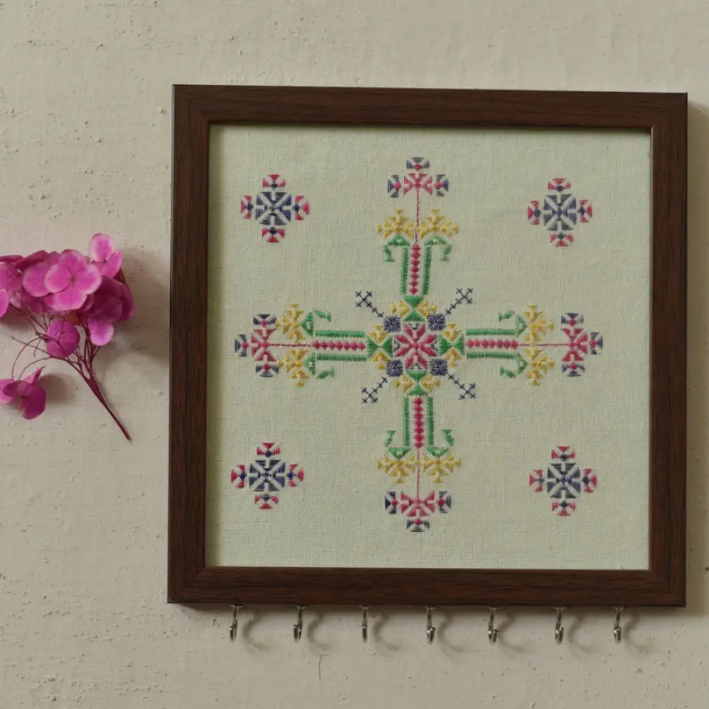 buy Soof Hand Embroidered Wall Hanging Key Holder