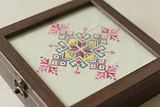 Soof | Hand Embroidered Multipurpose Box (Two Options) - 5x5x1.5 inch