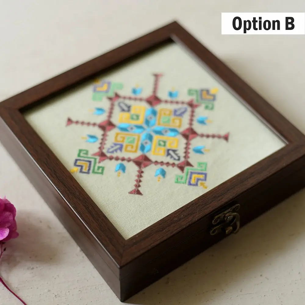 buy Soof Hand Embroidered - Multipurpose Jewelry Box