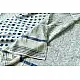 Block Printed Saree with Natural Dyed - Linen Handloom Lotus Print