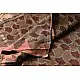 Block Printed Saree . Cotton Silk Handloom - Brown