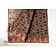 Block Printed Saree . Cotton Silk Handloom - Brown