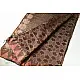 Block Printed Saree . Cotton Silk Handloom - Brown