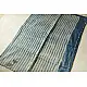 Natural Color . Pure Silk Saree - Sky Blue Stripes 