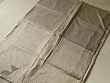 Koyal . कोयल ~ Natural Dyed . Pure Silk Saree - Light Silvery Grey