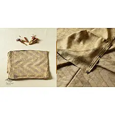 Koyal . कोयल ~ Natural Color . Pure Silk Saree - Light Coffee Color