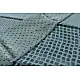 Handloom lndigo block printed linen saree