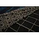 Handloom lndigo block printed linen saree