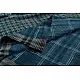 Handloom lndigo block printed kala cotton saree