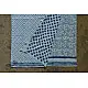 Handloom lndigo block printed cotton saree