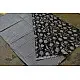 Handloom lndigo block printed cotton saree