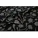 Handloom lndigo block printed cotton saree