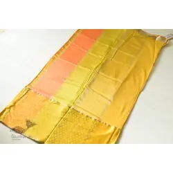 Vasudha | Handwoven Banasari Saree - Yellow