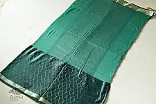 Vasudha | Handwoven Mashru Banarasi Saree - Green