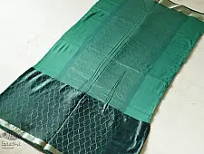 Vasudha | Handwoven Mashru Banarasi Saree - Green