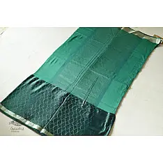 Vasudha | Handwoven Mashru Banarasi Saree - Green