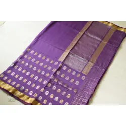 Vasudha | Resham Zari - Banasari Silk saree - Purple