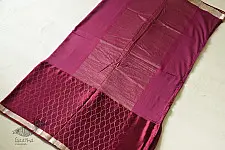 Vasudha | Banarasi Brocade Saree - Purple Resham Zari