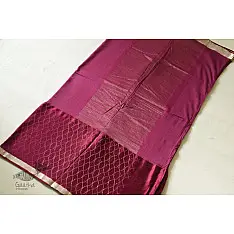 Vasudha | Banarasi Brocade Saree - Purple Resham Zari