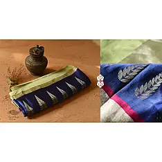 Vasudha | Handwoven Banarasi Saree - Parrot Green
