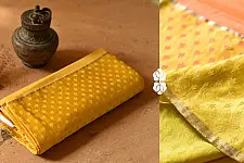 Vasudha | Handwoven Banarasi Saree - Yellow