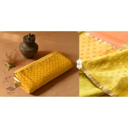 Vasudha | Handwoven Banasari Saree - Yellow