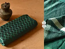 Vasudha | Handwoven Mashru Banarasi Saree - Green