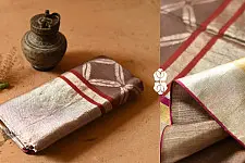 Vasudha | Banarasi Silk saree - Light Brown with Jaal  Zari 