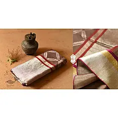 Vasudha | Banarasi Silk saree - Light Brown with Jaal  Zari 
