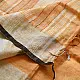 shop Handloom Linen Embroidered Saree - Light Orange