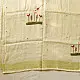 shop Handloom Linen Embroidered Saree - Light Yellow 