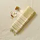 shop Handloom Linen Embroidered Saree - Light Yellow 