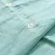 shop Handloom Linen Embroidered Saree - Sky Blue