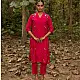 shop Hand Embroidered Chanderi Tunic Set Paired with Silk Pant