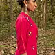 shop Hand Embroidered Chanderi Tunic Set Paired with Silk Pant