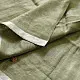 shop Handloom Linen Embroidered Saree - Light Green