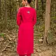 shop Hand Embroidered Chanderi Kurta Set With Contrast Organza Dupatta