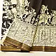 shop Handmade ~ Kalamkari Silk Saree - Shiv Barat