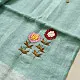 shop Handloom Linen - Embroidered Saree