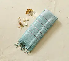 Kopal ❅ Handloom Linen - Embroidered Saree