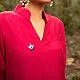 shop Hand Embroidered Chanderi Kurta Set