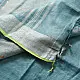 handloom pure linen sea green saree with striped palla subtle grid pattern delicate hand embroidery and tasselled pallu