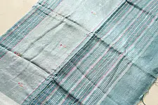 Kopal ❅ Handloom Linen Embroidered Saree