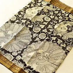 Kopal | Handmade ~ Kalamkari Silk Saree - T