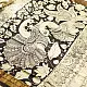 shop Handmade ~ Kalamkari Silk Saree - Peacock & Peahen Pallu Motif